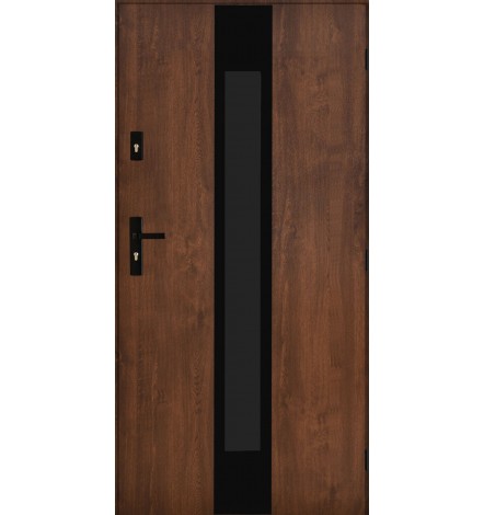 Porte d'entrée MARCEL 90 cm 72 mm en acier inoxydable en 4 couleurs