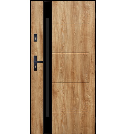 CANCUN 90 cm porta d'ingresso in acciaio inox winchester